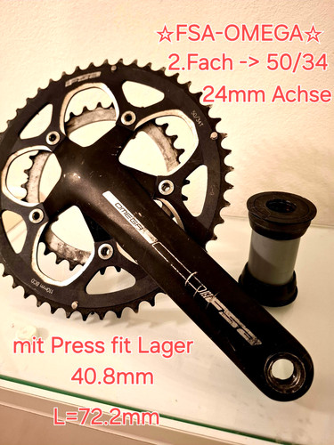 Fsa omega tretkurbel - omega, 2.fach
